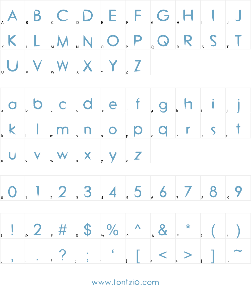 Blossom Font Character